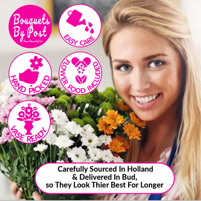 20 Sweet Pink & White Roses